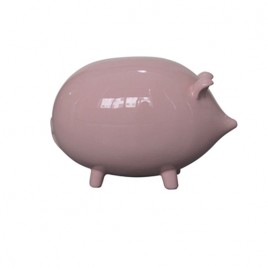 Small Pink Ceramic Piggy Bank