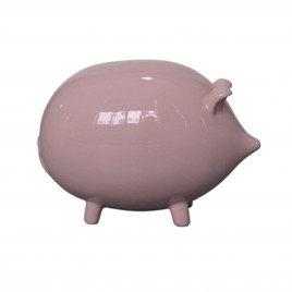 Large Pink Ceramic Piggy Bank