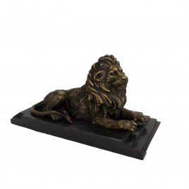 Bronze Lion Sculpture w/ base