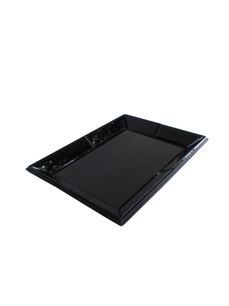 Large Black Mirror Tray