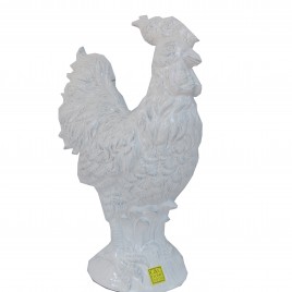 White Ceramic Rooster (Large)