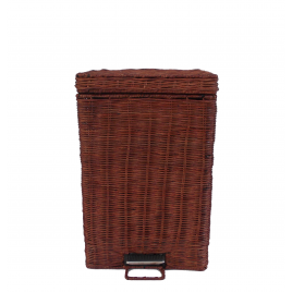 Handwoven Rattan Trash Bin (S)