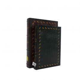 Brown & Black Wooden Bookend