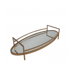 Gold Mirrored Tabletop Tray
