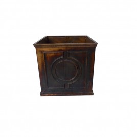 Metal Planter in Cobolt Blue Finish (L)