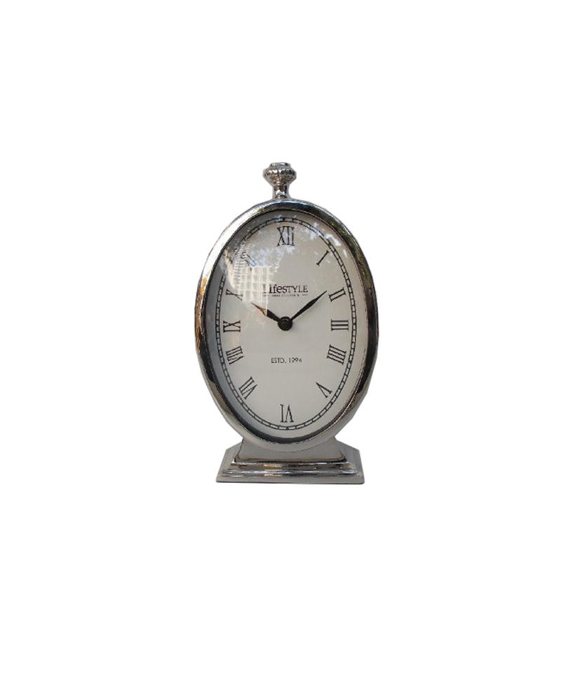 Chelsea Nickel Desk Clock C Home Limited