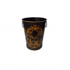 Hand Painted Chinoiserie Bucket w/ rings