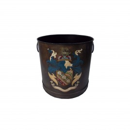 Hand Painted Chinoiserie Round Drum