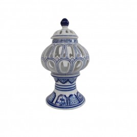 Chinese Blue & White Porcelain Lidded Jar