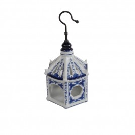 Chinese Blue & White Porcelain Bird Cage