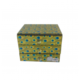 Jewelry Mirror Box (Flower Pattern)