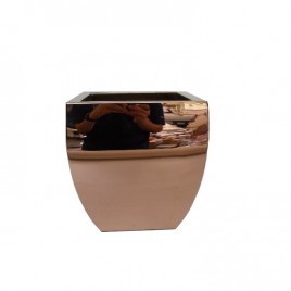 Metal Planter in Rose Gold (Small)
