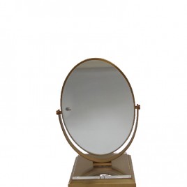 Vanity miror with golden base