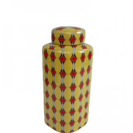 Pattern Canister w/lidded (L)