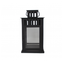 Black metal lantern