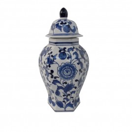 Floral Chinese Ginger Jar w/ Lid