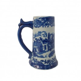 Blue & White Porcelain Beer Mug