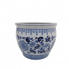 Chinese Blue & White Porcelain Planter