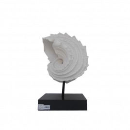 Sand Stone Nautilus w/ Metal Stand