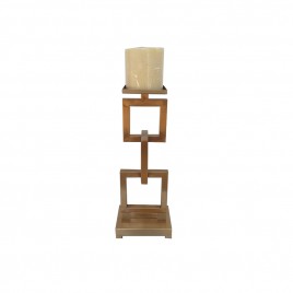 Golden Rectangular Candle Base (S)
