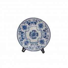 Blue & White Ceramic Plate