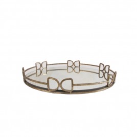 Chain link Round Serving Tray