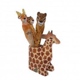 Safari Balsa Wooden Pen w/cup