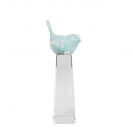 Ceramic bird on Crystal Base (L)