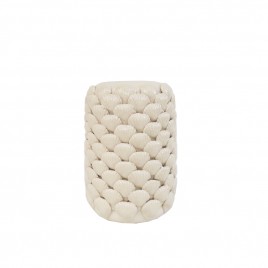 White Shell Ceramic Vase (L)