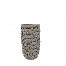 Grey Oyster Shell Ceramic Vase (S)