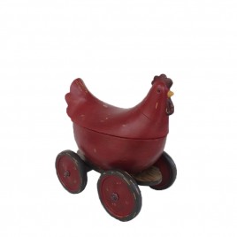 Red Chick Container w/ Wheels