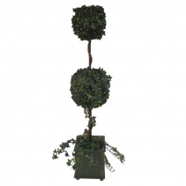 Ivy Double Ball Topiary Potted Tree