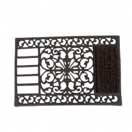 Cast Iron Shoe Scraper w/ Shoe Brush