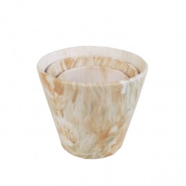 Plant Pot Printed Marble Pattern(3 pcs)