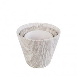 Plant Pot Printed Marble Pattern(3 pcs)