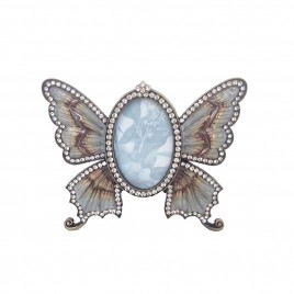 Vintage Butterfly Metal Photo Frame
