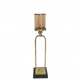 Ballard Gold Candle Holder w/ base