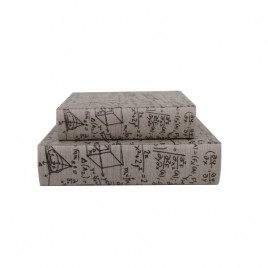 Decorative Antique Paper Book (2pcs/Set)