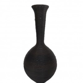 Outdoor rattan Vase (Dark Brown)
