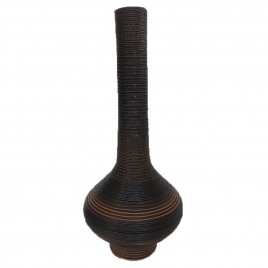 Outdoor rattan Vase (Dark Brown)