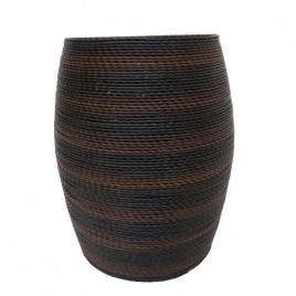 Outdoor rattan Stool (Dark Brown)