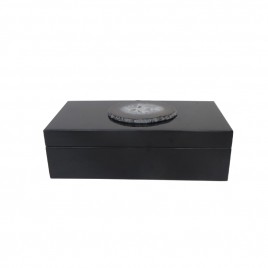 Agate Black Wooden Box (Medium)