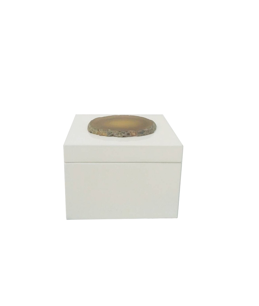 small white wooden box