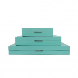 Tiffany Blue Wooden Box (Set)