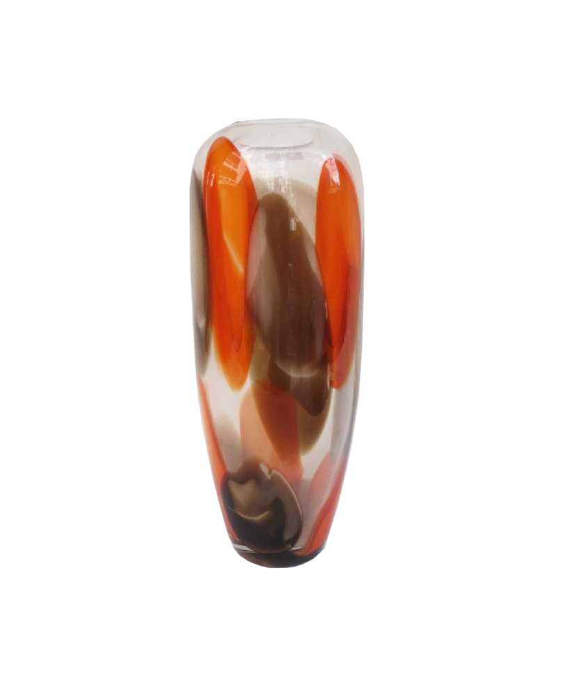 Tall Paprika Brown Glass Vase C C Home Limited