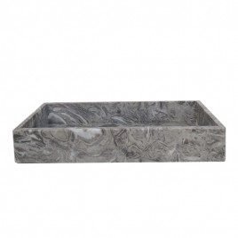 Rectangular marble tray (Grey)