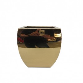 Metal Planter in Gold (Small