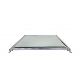 Mirror Butler Footed Tray Stand