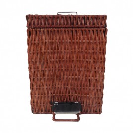 Handwoven rattan trash can (Brown) Small