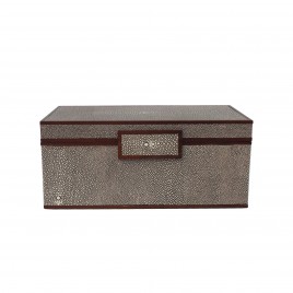 Faux Shagreen Jewellry Box (L)